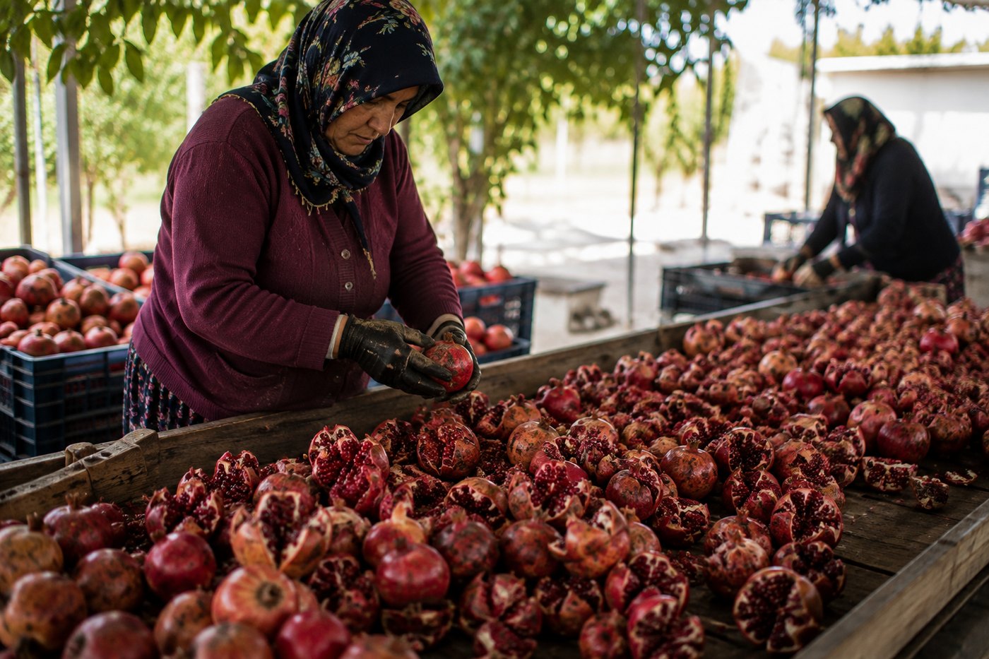 Narların elle ayıklanması