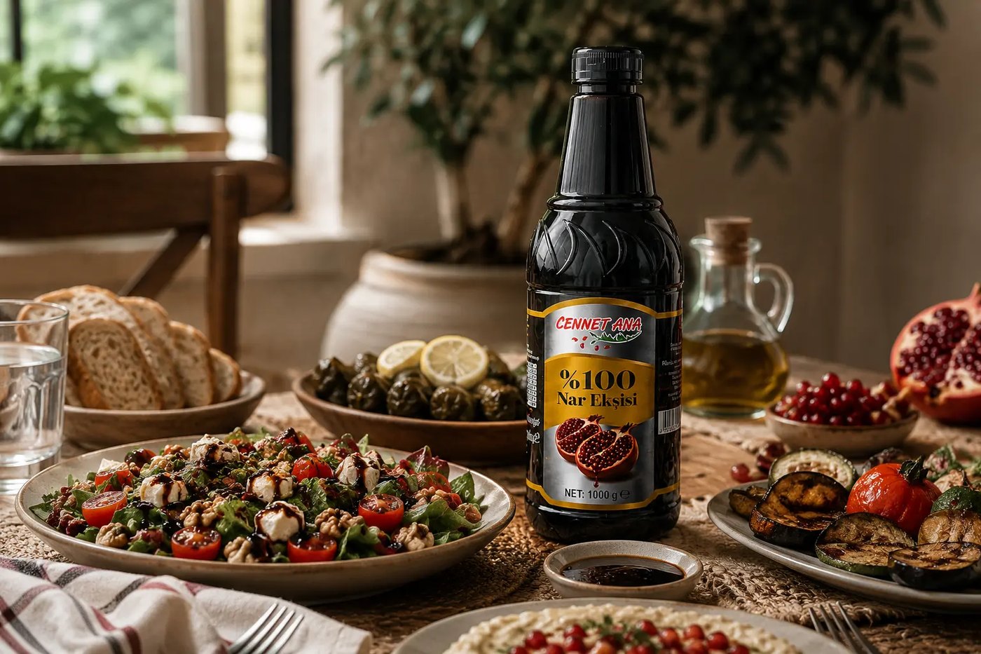 Nar ekşisiyle hazırlanmış premium sofra